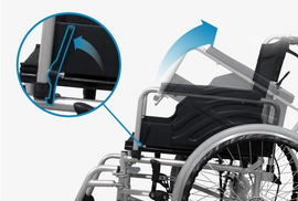 [YBSOFT] Aluminium manual wheelchair D204, entry level manual wheelchair_safe wheelchair, wheelchair technical certification, folding wheelchair_ Made in KOREA